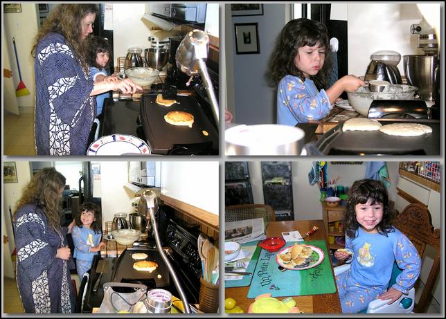 Cooking pancakes on Sunday is another great tradition.