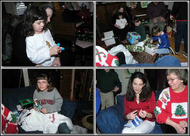 The best part was opening the presents!