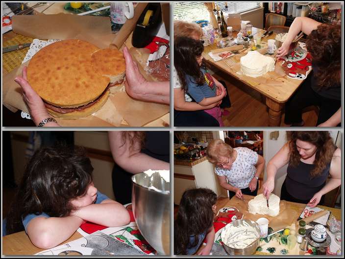 Making the Micie cake