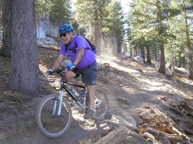 Stephen on the descent!