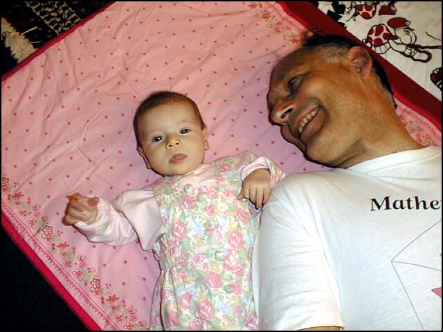 April 2000 -- Daddy's little peanut.