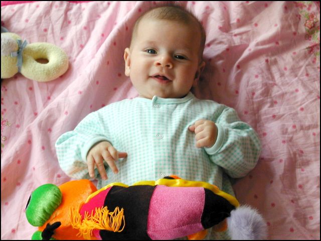 Sydney's first favorit toy.