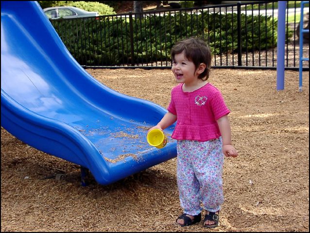 The Sharon Heights playground is lots of fun.