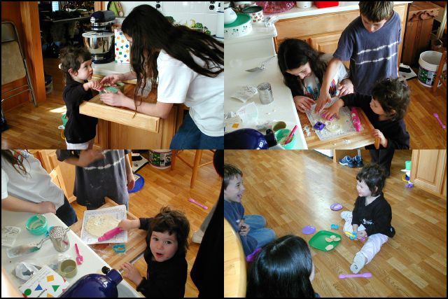 Baked my first cookies at Grandma's.