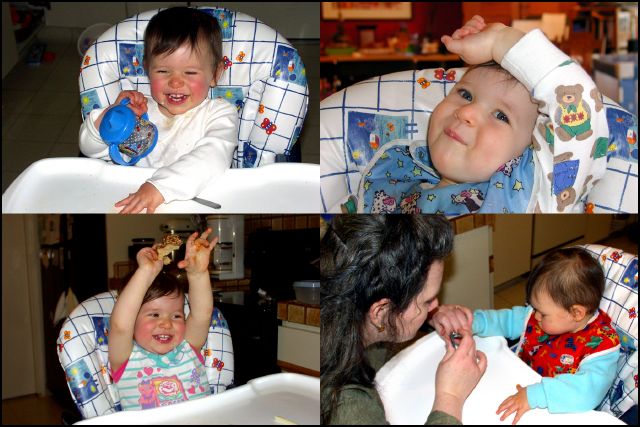 My high chair was fun and I never even knew my fingernails were being clipped.