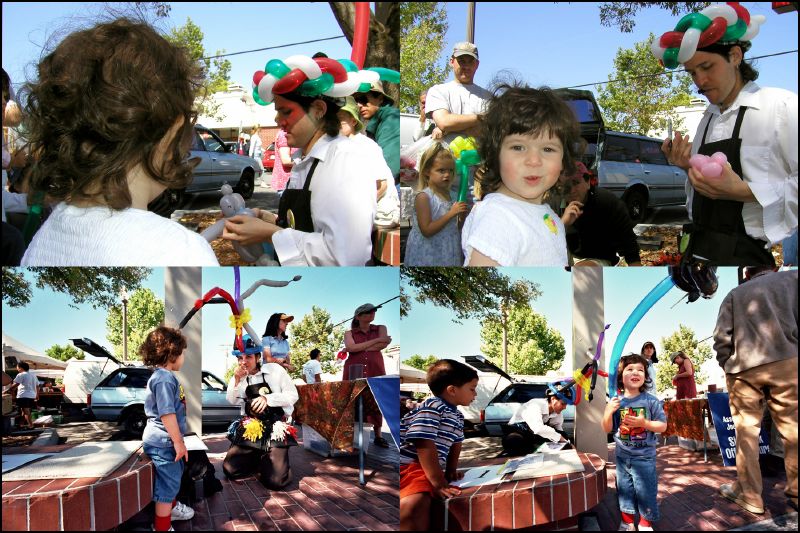 The ballon man at the Farmers Market is GREAT!