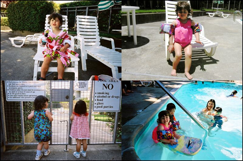 The courtyard even has a swimming pool.