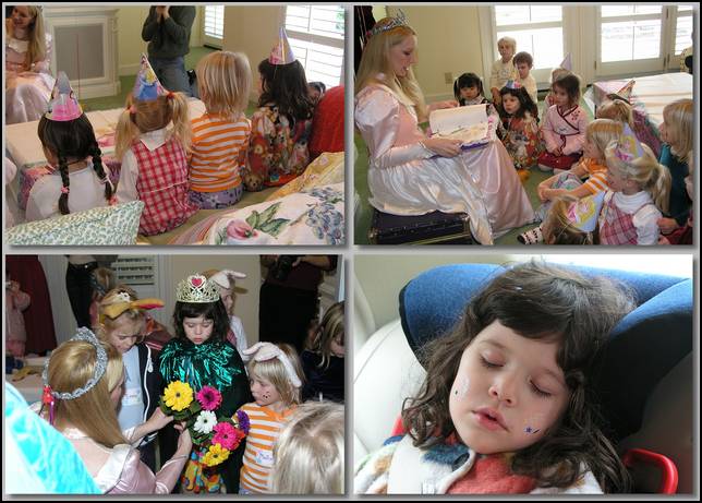 Sophie had a princess birthday party