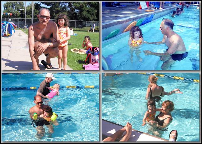 I took my first swimming lessons at the Menlo Park Burgess pool.