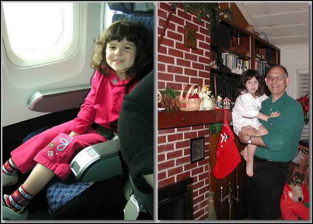 We flew to Tulsa on Christmas eve but there was still time to hang my stocking before going to bed