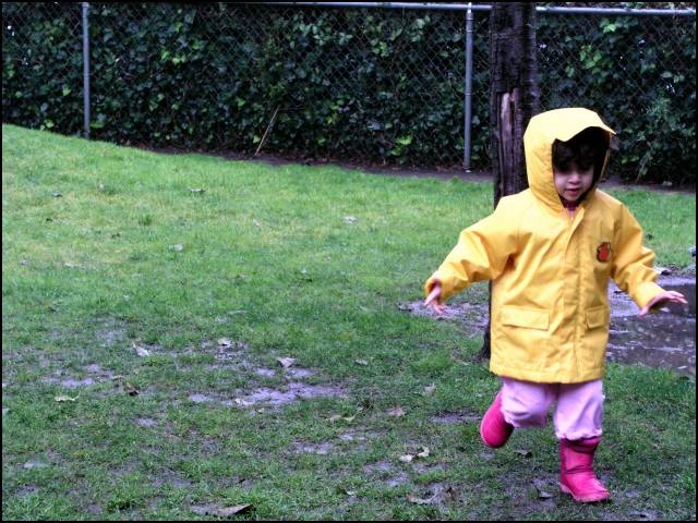 The rain is fun, but .....