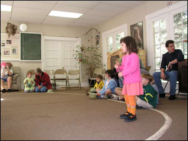 We all went inside to sing songs and meet some animals