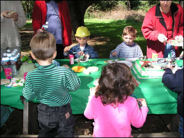 Serious cake eating time