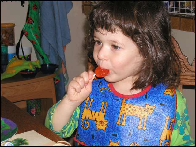 Lollipop -- the after dinner treat