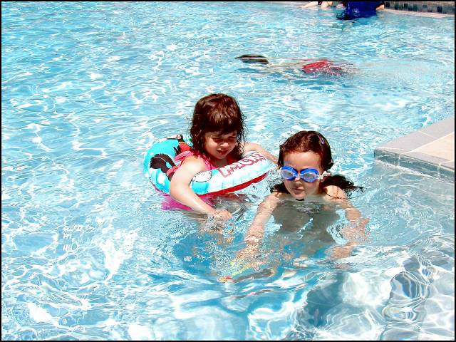 Watching Portia swim