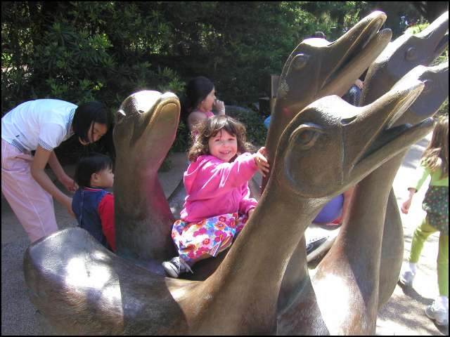 I love the swan sculpture