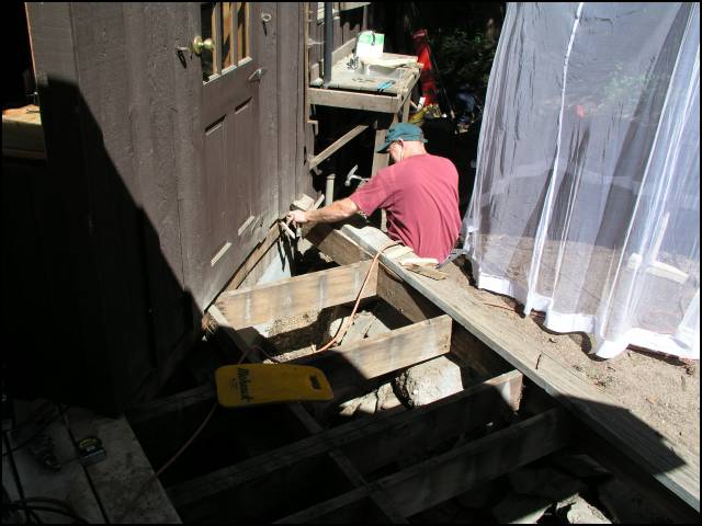 Then worked on the kitchen side section