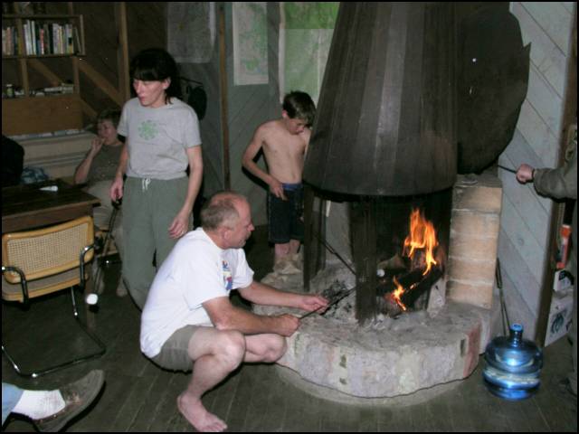 Everyone gets into toasting marshmellows