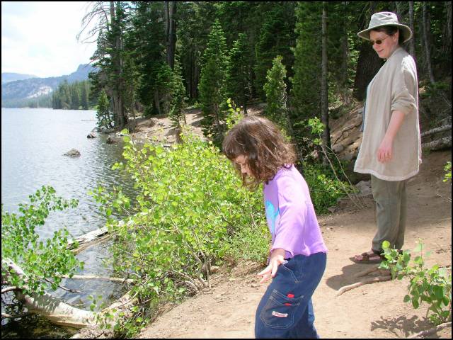 A short hike from the Caples Lake Dam