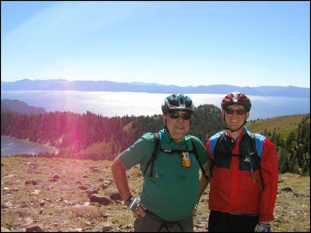 Father and Son on the summit