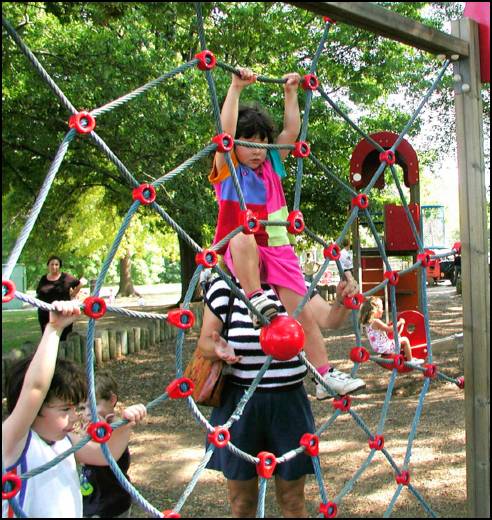 I can climb this all by myself!