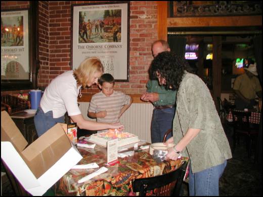 Time to put the candles on the cake