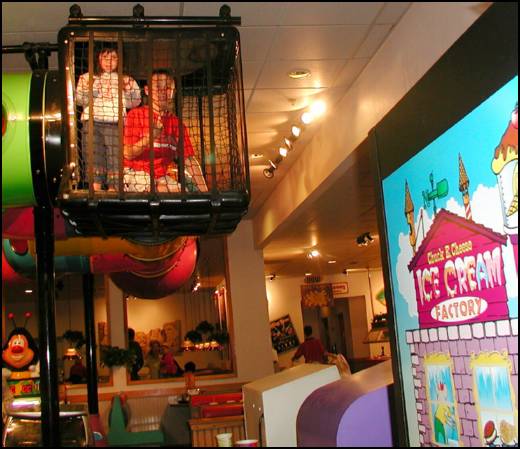 Chuckie Cheese is fun.