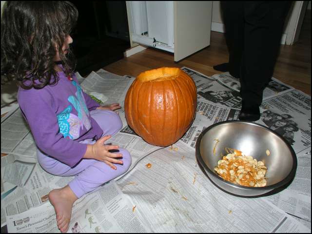 We are saving the seeds to bake and eat
