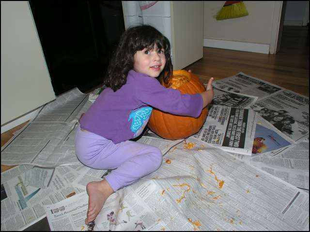 All done, ready to carve the eye's, nose, and mouth