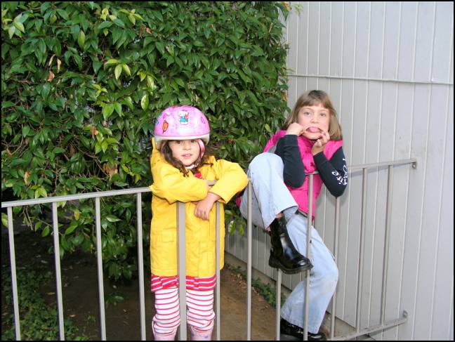 Hamming it up for the camera