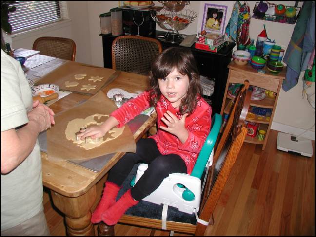 Baking cookies with Grandma