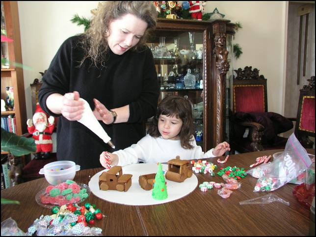 Building a gingerbread train
