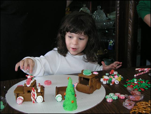 Building a gingerbread train
