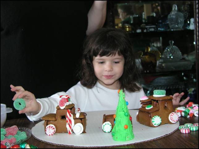 Building a gingerbread train