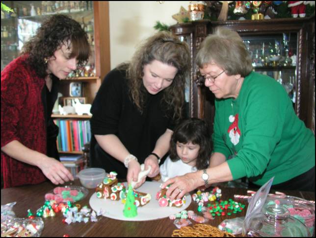 Building a gingerbread train