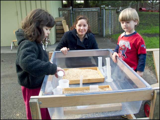 Pooring seeds with Graham