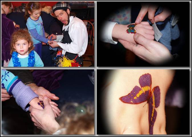 Micha's secrete pouch contained tattoos!