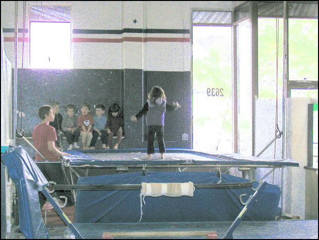Bouncing on the BIG trampoline