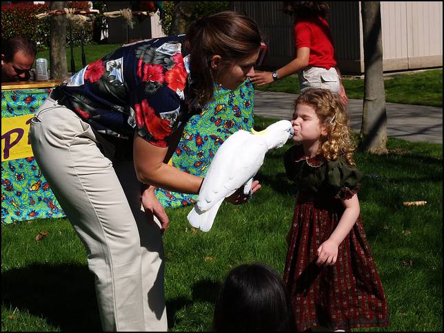 Ava gets a B-day kiss