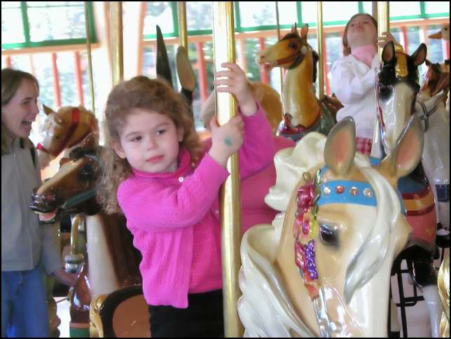 Ava is riding a horse