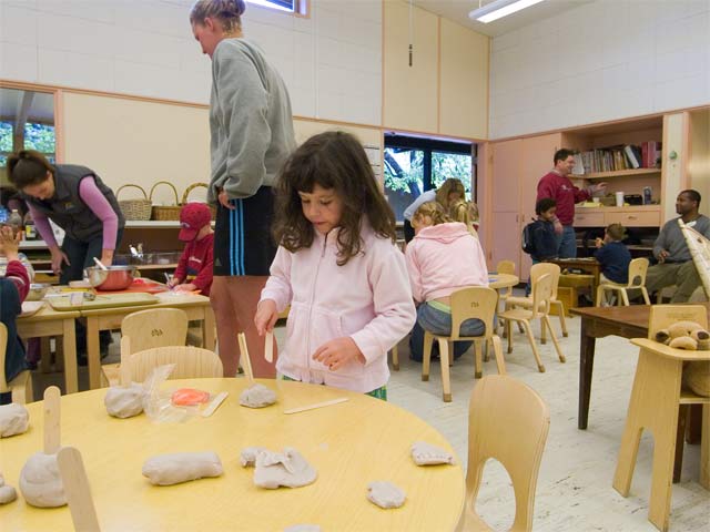 First a little play dough action