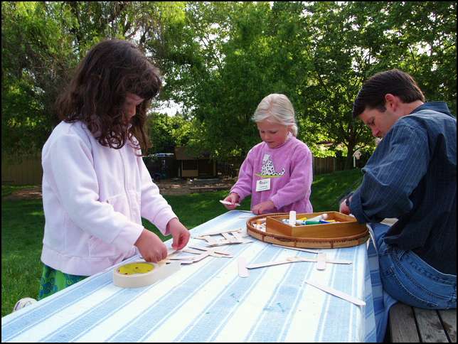 Merideth and her dad join the table for some construction work