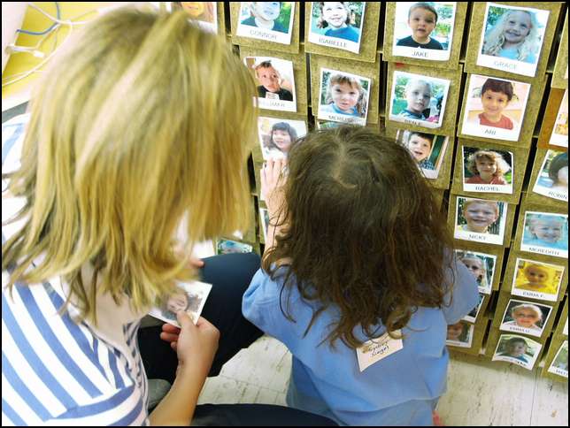 I can put my picture over my mail box slot -- here