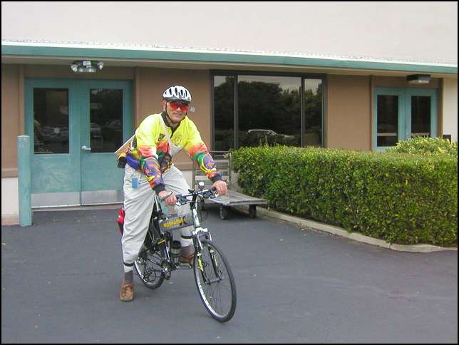Portrait on bike