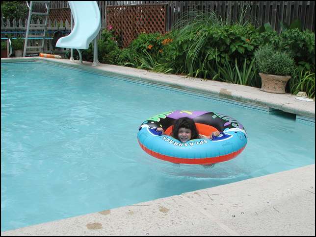 Grandma and Grandpa have a great pool