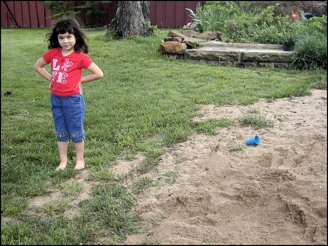 Uncle Randy and Aunt Sharon's home is a great place to play