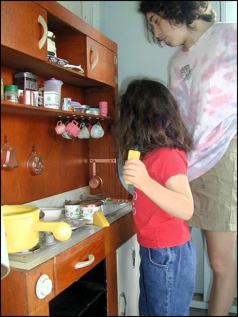 We're having fun 'cooking'