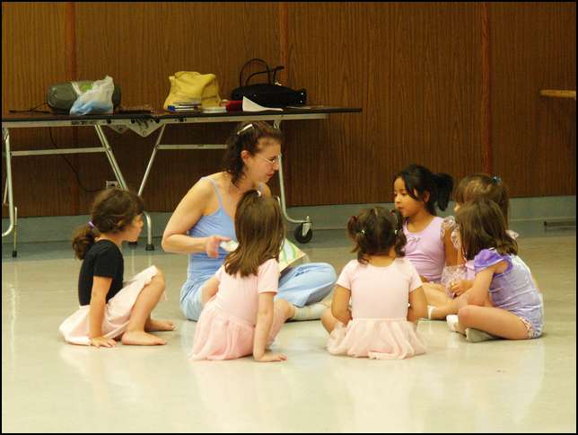 Sydney is getting to know the ballet teacher
