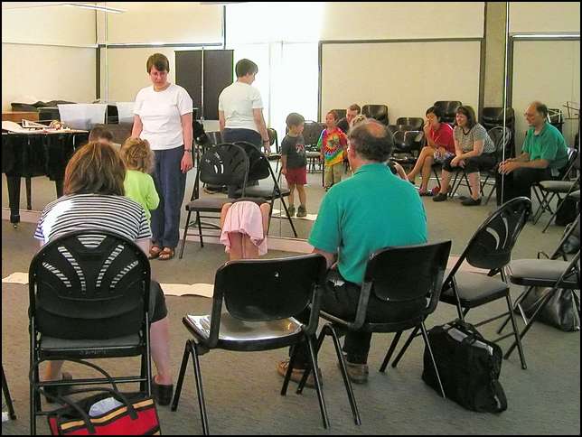 In Suzuki method, the first thing you learn is how to stand and to bow