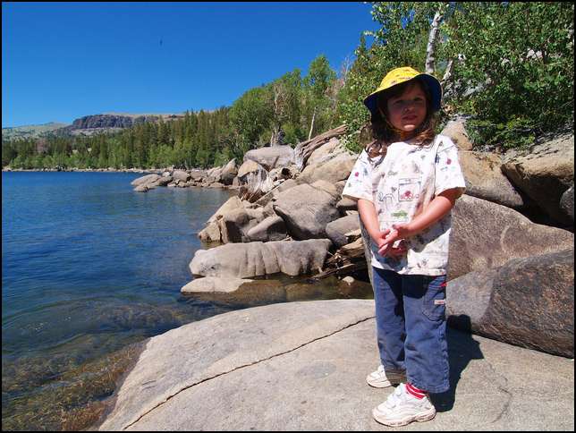 I like to throw rocks into the water